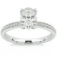 thumbnail image 1 of Pompeii Certified 2 1/4Ct Oval Diamond Engagement Ring 14k Gold Lab Grown (G,VS2-SI1), 1 of 7