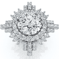 thumbnail image 1 of Pompeii Certified 2.50 - 6.50Ct Diamond Hailee Engagement Ring 14k Gold Lab Grown, 1 of 5