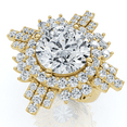 thumbnail image 1 of Pompeii Certified 2.50 - 6.50Ct Diamond Hailee Engagement Ring 14k Gold Lab Grown, 1 of 8