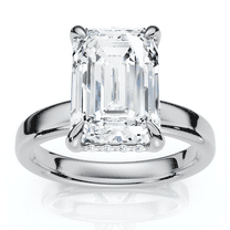 Pompeii Certified 2.60Ct Emerald Cut Hidden Halo Diamond Engagement Ring Gold Lab Grown