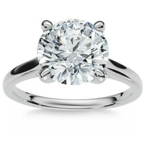 Pompeii Certified 2Ct Solitaire Diamond Cathedral Engagement Ring White Gold Lab Grown