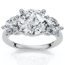 Pompeii Certified 3 1/2Ct Diamond Engagement Ring Lab Grown (F/G,VS1-VS2)