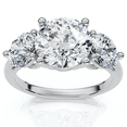 thumbnail image 1 of Pompeii Certified 3 1/2Ct Diamond Engagement Ring Lab Grown (F/G,VS1-VS2), 1 of 9
