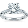 thumbnail image 1 of Pompeii Certified 3.50Ct Diamond Engagement Ring Solitaire 14K White Gold Lab Grown (G,VS), 1 of 5