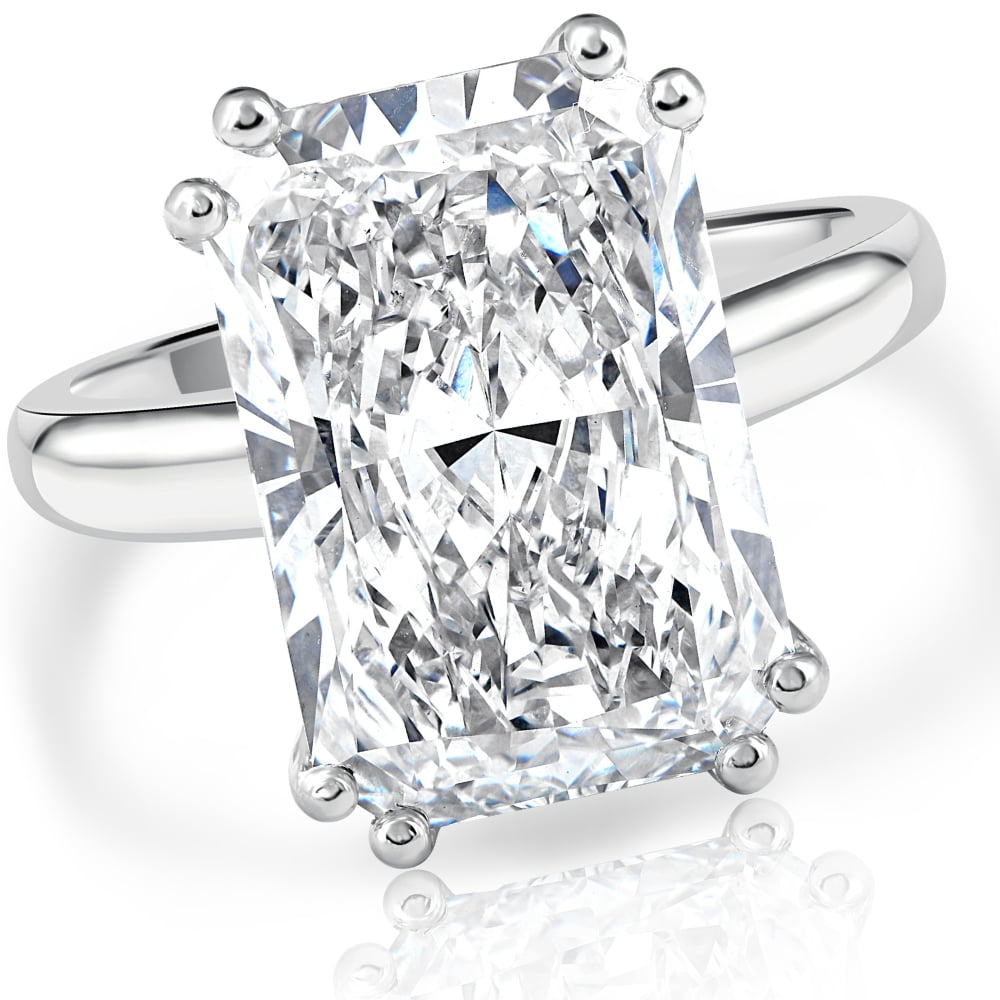 Walmart Saving of  Pompeii Certified 4.00Ct Solitaire Radiant Cut Diamond Wedding Jewelry White Gold Lab Grown (G,VS)