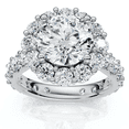 thumbnail image 1 of Pompeii Certified 4 1/2Ct Diane Diamond Engagement Ring 14k Gold or Platinum Lab Grown, 1 of 4