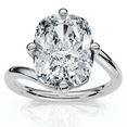 thumbnail image 1 of Pompeii Certified 4Ct Atelier Solitaire Diamond Engagement Ring 14k Gold Lab Grown, 1 of 7