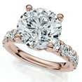 thumbnail image 1 of Pompeii Certified 4Ct TW Diamond Pave Engagement Ring in 14k Gold Lab Grown (G/H,VS1-VS2), 1 of 8