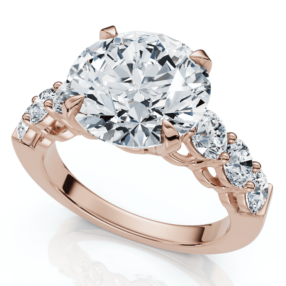 Pompeii Certified 5Ct Diamond Engagement Ring 14k Gold or Platinum Lab Grown (F/G,VS1-VS2)