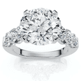 thumbnail image 1 of Pompeii Certified 5Ct Diamond Engagement Ring 14k Gold or Platinum Lab Grown (F/G,VS1-VS2), 1 of 8