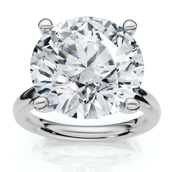 Pompeii Certified 9Ct Aurora Solitaire Diamond Engagement Ring Lab Grown (F/G,VS1-VS2)