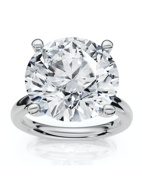Pompeii Certified 9Ct Aurora Solitaire Diamond Engagement Ring Lab Grown (F/G,VS1-VS2)
