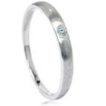 thumbnail image 1 of Pompeii Diamond Brushed Promise Ring 14K White Gold (G/H,SI2-I1), 1 of 3