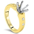 thumbnail image 1 of Pompeii Diamond Semi Mount Cathedral Engagement Ring 14K Setting (H,I1), 1 of 3