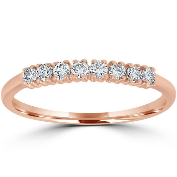 Pompeii Diamond Wedding Ring 14K Rose Gold (G-H,I1)