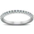 thumbnail image 1 of Pompeii Diamond Wedding Ring Band 1/3 Carats Womens Platinum Classic Traditional, 1 of 4