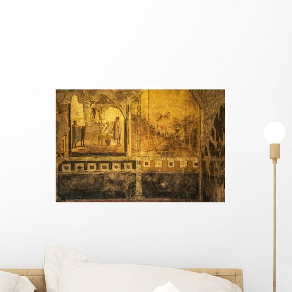 Pompeii Frescoes Wall Mural by Wallmonkeys Peel and Stick Graphic (18 in W x 12 in H) WM29085