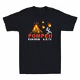 thumbnail image 1 of Pompeii Fun Run T-Shirt Funny Men's Gift Short Sleeve Cotton T-Shirt, 1 of 3