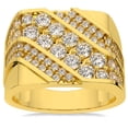 thumbnail image 1 of Pompeii 2 1/2Ct Men's Diamond Ring 10k Yellow Gold Lab Grown (F/G,VS2-SI1), 1 of 3
