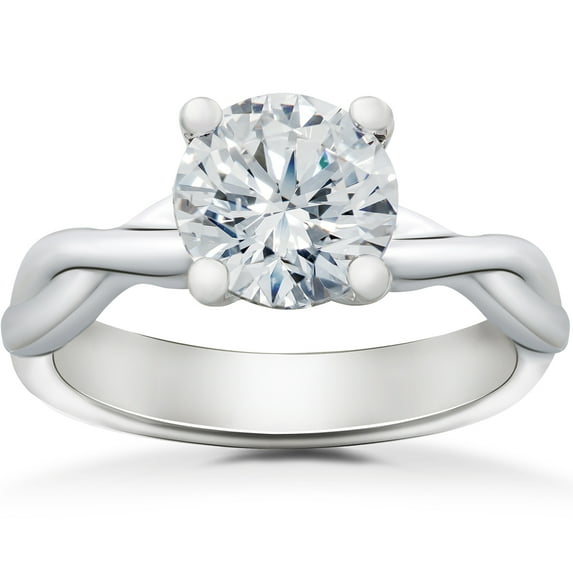 Pompeii Grace Twisted Vine Engagement Ring Solitaire Setting (,)