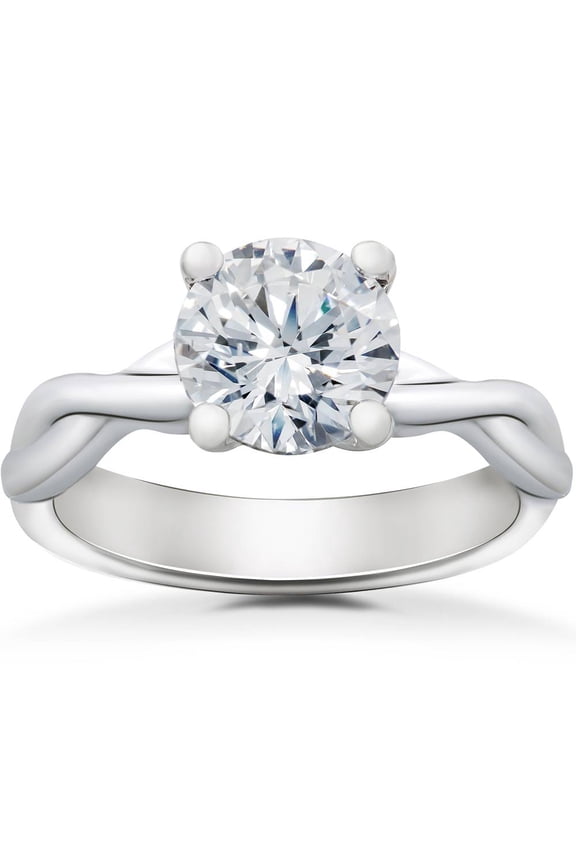 Pompeii Grace Twisted Vine Engagement Ring Solitaire Setting (,)