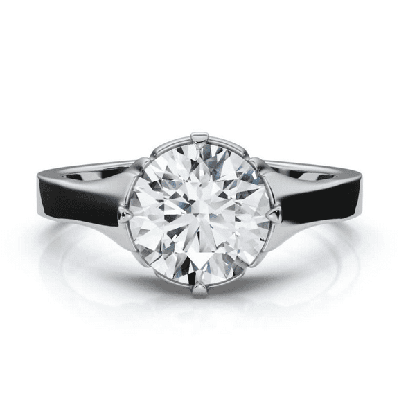 Pompeii Men's 1 1/2Ct Round Diamond Signet Ring 14k Gold or Platinum Lab Grown