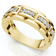 thumbnail image 1 of Pompeii Men's 1/3Ct Diamond Lab Grown Wedding Anniversary Ring Gold (F/G,VS1-VS2), 1 of 2