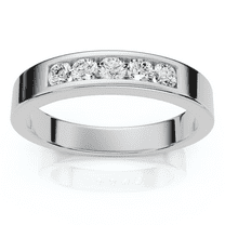Pompeii Men's 1/4Ct Channel Set Diamond Wedding Ring 14k Gold or Platinum Lab Grown