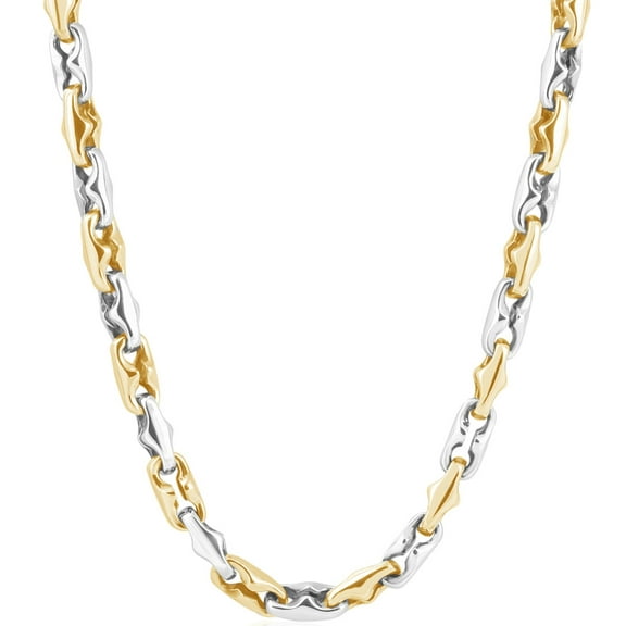 Pompeii Men's 14k Gold (101gram) or Platinum (186gram) 6.5mm Link Chain Necklace 24" (,)