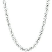 POMPEII3 Pompeii Men's U-Shape 14k Gold (126gram) or Platinum (236gram) 7mm Link Chain Necklace 24"