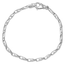 Pompeii Men's 14k Gold (15gram) or Platinum (28gram) 4.5mm Link Bracelet 8.5" (,)