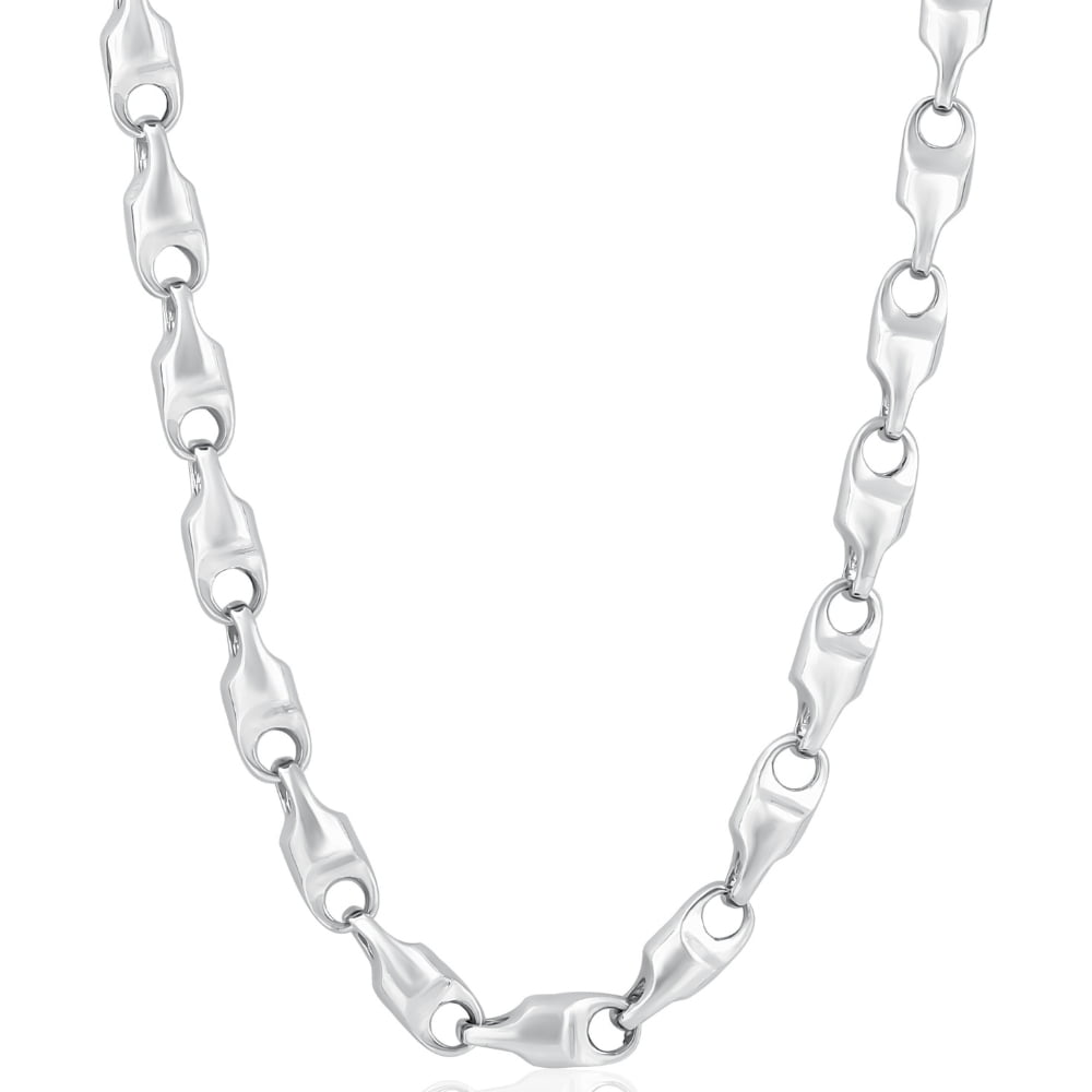 Pompeii Men's Heavy Link 14k Gold (163gram) or Platinum (306gram) 8mm ...