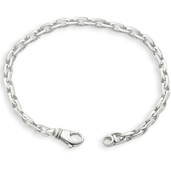 Pompeii Men's 14k Gold (16gram) or Platinum (26gram) 4.5mm Link Bracelet 8.5" (,)