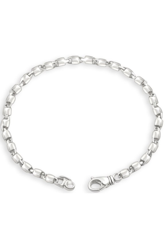 Pompeii Men's 14k Gold (16gram) or Platinum (30gram) 4.5mm Link Bracelet 8.5" (,)