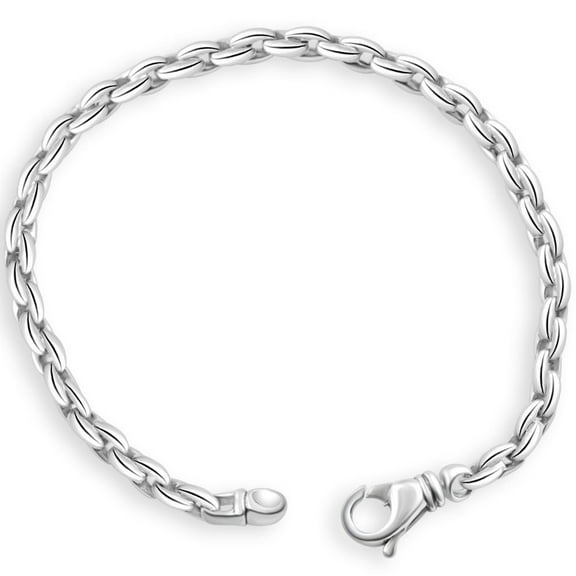 Pompeii Men's 14k Gold (17gram) or Platinum (31gram) 4.5mm Link Bracelet 8.5" (,)