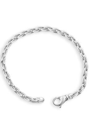 Pompeii Men's 14k Gold (17gram) or Platinum (31gram) 4.5mm Link Bracelet 8.5" (,)
