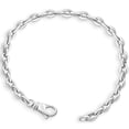 thumbnail image 1 of Pompeii Men's 14k Gold (18gram) or Platinum (33gram) 5.5mm Link Bracelet 8.5" (,), 1 of 4