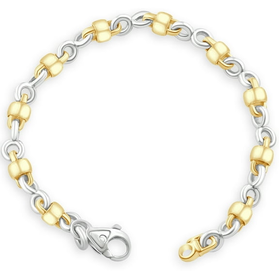 Pompeii Men's 14k Gold (30gram) or Platinum (49gram) 6.5mm Link Bracelet 8.5" (,)