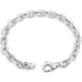 thumbnail image 1 of Pompeii Men's 14k Gold (47gram) or Platinum (87gram) 7.5mm Link Bracelet 8.5" (,), 1 of 2