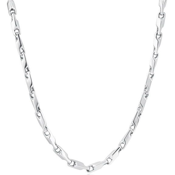 Pompeii Men's 14k Gold (47gram) or Platinum (88gram) 3.5mm Link Chain Necklace 20" (,)