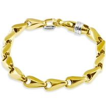 Pompeii Men's 14k Gold (50gram) or Platinum (80gram) 8mm Link Bracelet 8.5" (,)