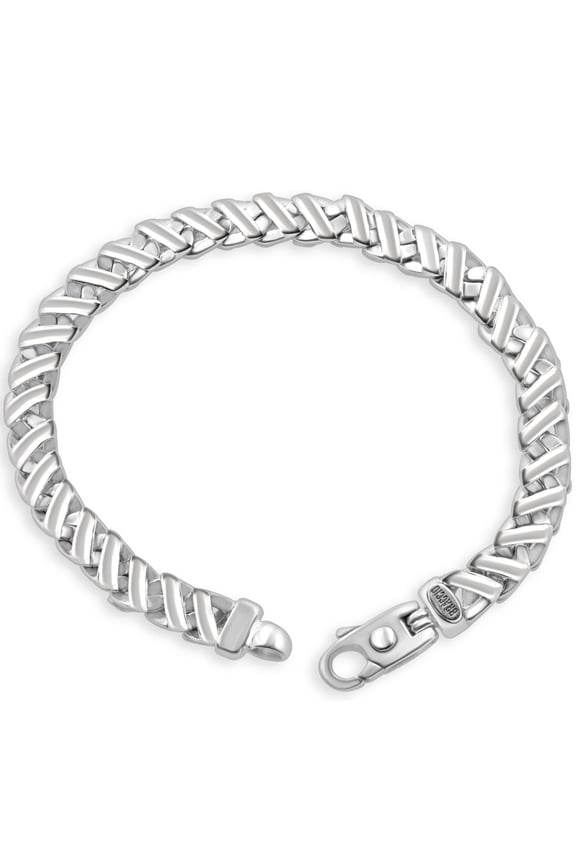 Pompeii Men's 14k Gold (50gram) or Platinum (94gram) 8mm Link Bracelet 8.5" (,)