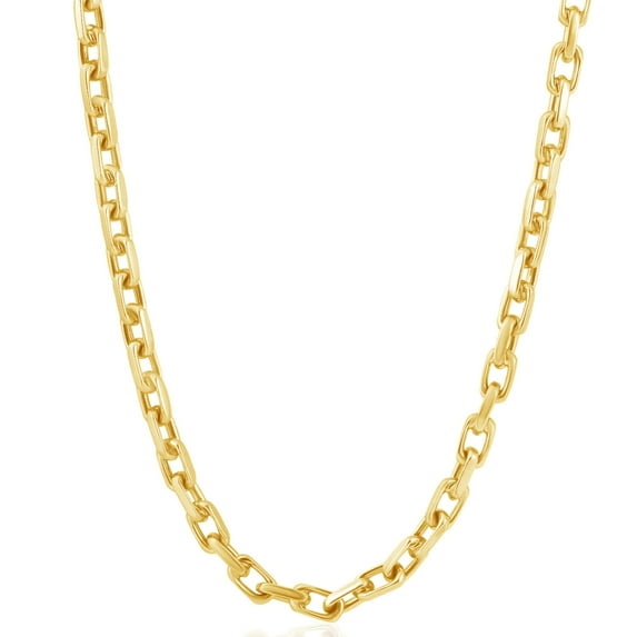 Pompeii Men's 14k Gold (57gram) or Platinum (107gram) 5.5mm Link Chain Necklace 24" (,)