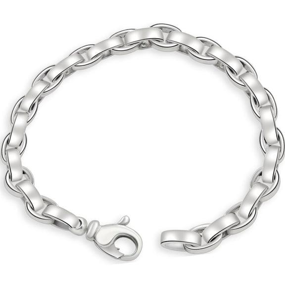 Pompeii Men's 14k Gold (62gram) or Platinum (114gram) 8mm Link Bracelet 8.5" (,)