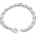 thumbnail image 1 of Pompeii Men's 14k Gold (62gram) or Platinum (114gram) 8mm Link Bracelet 8.5" (,), 1 of 4