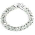 thumbnail image 1 of Pompeii Men's 14k Gold (80gram) or Platinum (135gram) 12.5mm Diamond Cuban Bracelet 8.5", 1 of 3