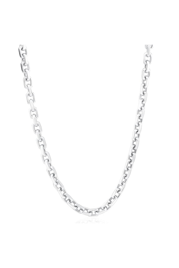 Pompeii Men's 14k Gold (98gram) or Platinum (184gram) 7mm Link Chain Necklace 24" (,)