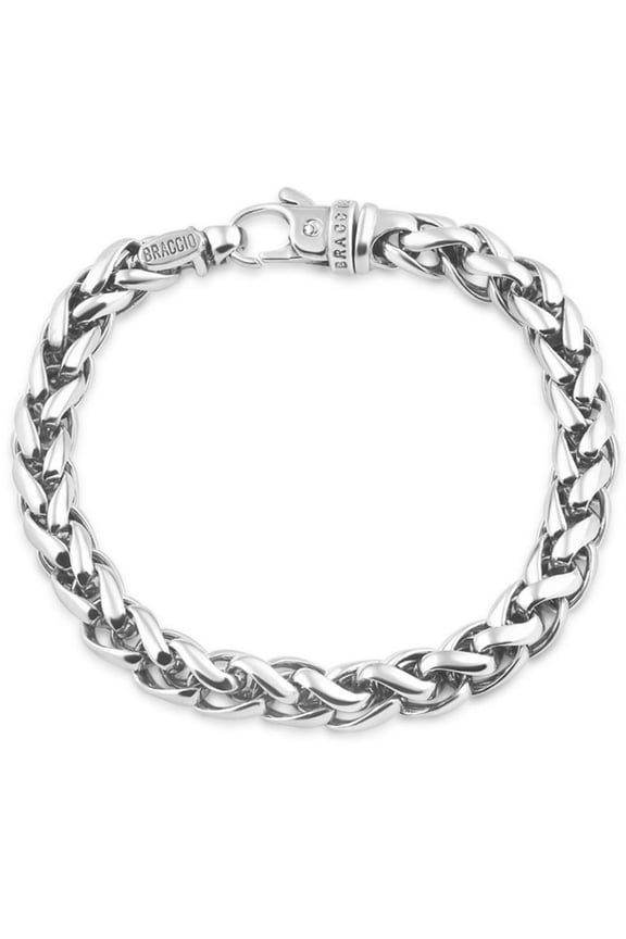 Pompeii Men's 8.5" Solid 14k Gold (55 grams) or Platinum (88 grams) Link Bracelet (,)