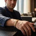 thumbnail image 1 of Pompeii Men's Attached Round 14k Gold (34gram) or Platinum (55gram) 7.5mm Link Bracelet, 1 of 4