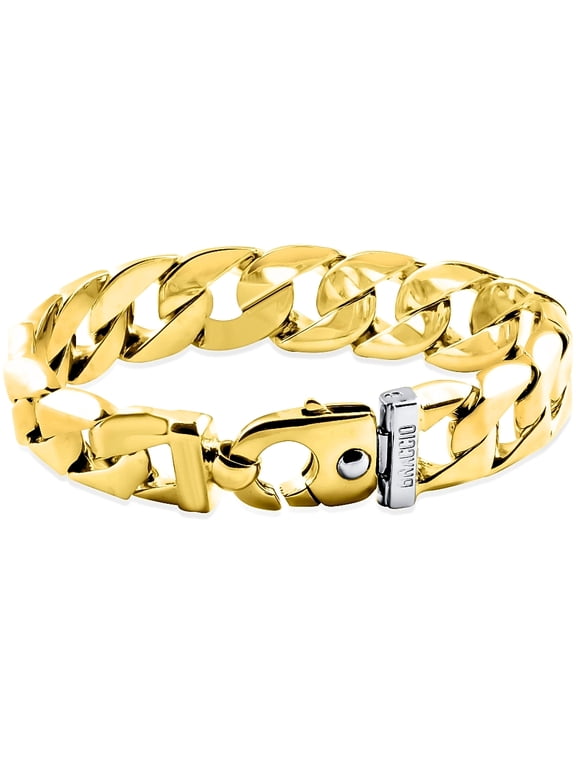 Pompeii Men's Cuban Link 14k Gold (133gram) or Platinum (215gram) 16.5mm Bracelet 9.5" (,)